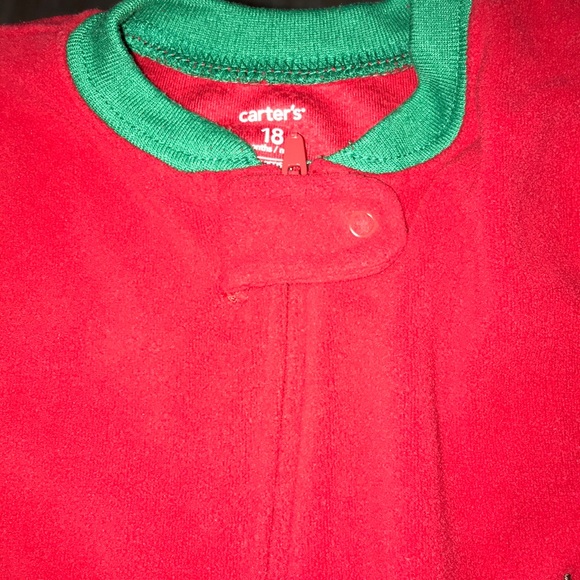 ❤️Carter’s 18 month Reindeer One Piece Footed PJ - Picture 4 of 5